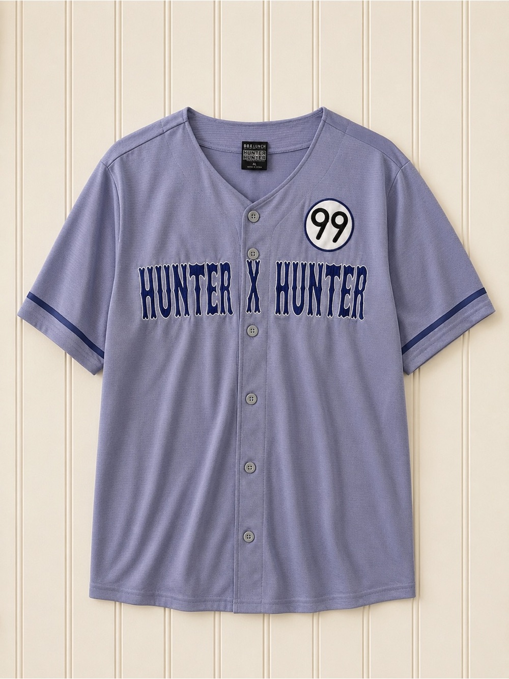 Hunter x Hunter Men's Light Lavender Baseball Jersey